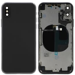 Back Housing for iPhone X (No Logo) (Black)