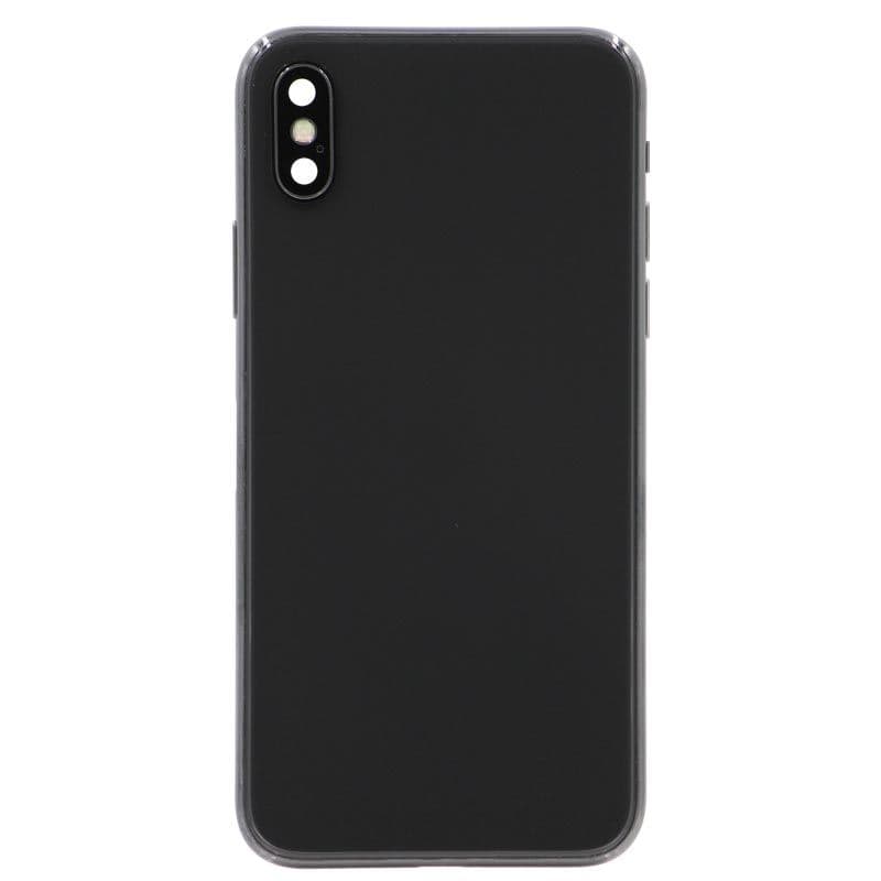 Back Housing for iPhone X (No Logo) (Black)