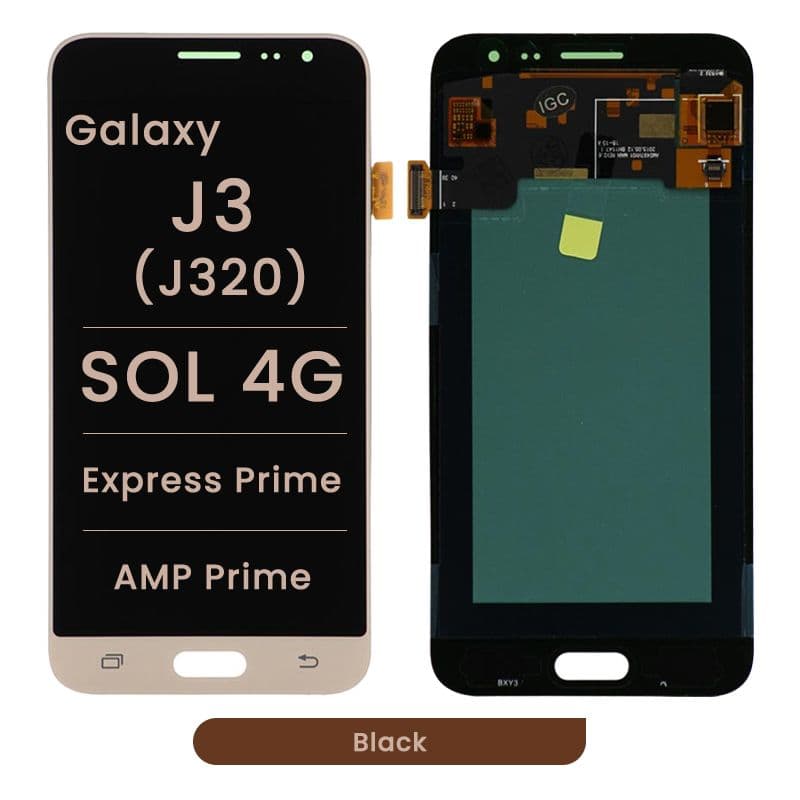 LCD Screen and Digitizer Assembly for Samsung Galaxy J3 (J320) (No Frame) (Gold)
