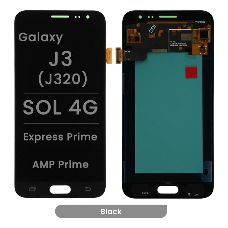 LCD Screen and Digitizer Assembly for Samsung Galaxy J3 (J320) / SOL 4G / Express Prime / AMP Prime (No Frame) (Black)