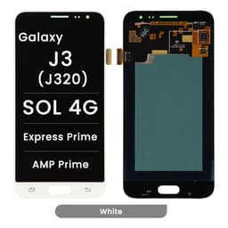 LCD Screen and Digitizer Assembly for Samsung Galaxy J3 (J320) / SOL 4G / Express Prime / AMP Prime (No Frame) (White)