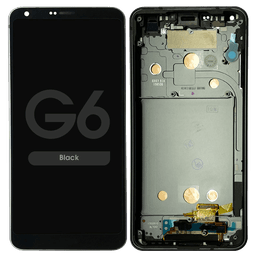 LCD Screen and Digitizer Assembly w/ Frame for LG G6 (Black)
