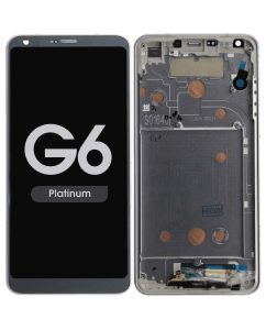LCD Screen and Digitizer Assembly w/ Frame for LG G6 (Platinum)
