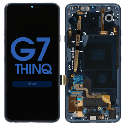 Premium - LCD Screen and Digitizer Assembly w/ Frame for LG G7 ThinQ (Blue)