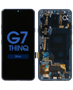 Premium - LCD Screen and Digitizer Assembly w/ Frame for LG G7 ThinQ (Blue)