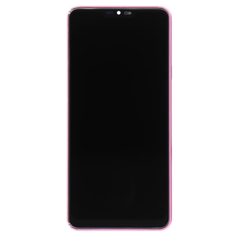 LCD Screen and Digitizer Assembly w/ Frame for LG G7 ThinQ (Red)