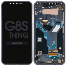 OLED Screen and Digitizer Assembly w/ Frame for LG G8S ThinQ (Mirror Black)
