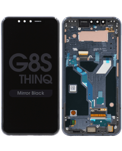 OLED Screen and Digitizer Assembly w/ Frame for LG G8S ThinQ (Mirror Black)