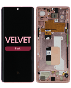 Refurbished - OLED Screen and Digitizer Assembly w/ Frame for LG Velvet (G9) (All Carriers Except Verizon UW) (Pink)