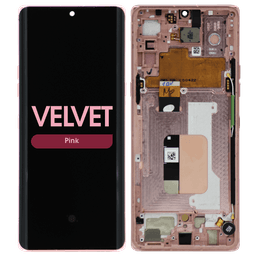Refurbished - OLED Screen and Digitizer Assembly w/ Frame for LG Velvet (G9) (All Carriers Except Verizon UW) (Pink)