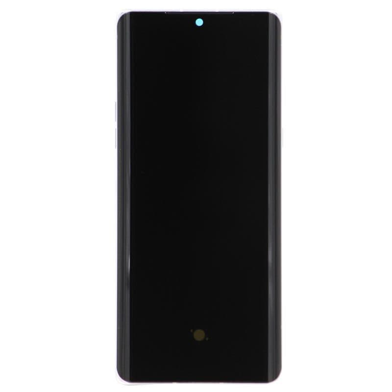 Refurbished - OLED Screen and Digitizer Assembly w/ Frame for LG Velvet (G9) (Verizon UW) (Silver)