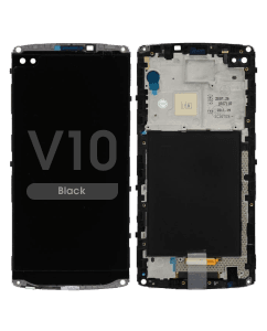 LCD Screen and Digitizer Assembly w/ Frame for LG V10 (Black)