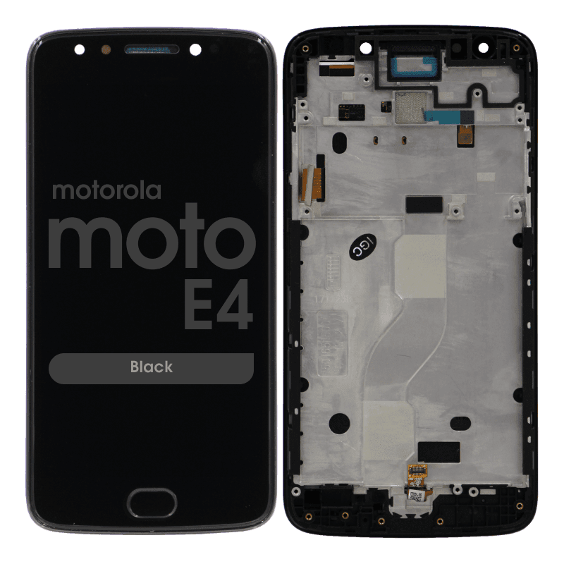 LCD Screen and Digitizer Assembly w/ Frame for Motorola Moto E4 (Black)