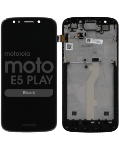 LCD Screen and Digitizer Assembly w/ Frame for Motorola Moto E5 Play (XT1921) (Black)