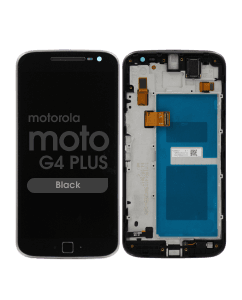 LCD Screen and Digitizer Assembly w/ Frame for Motorola Moto G4 Plus (XT1640 / XT1641 / XT1642 / XT1644) (Black)