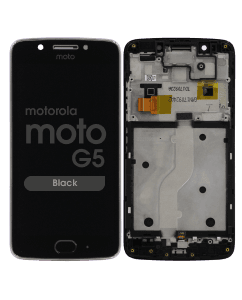 LCD Screen and Digitizer Assembly w/ Frame for Motorola Moto G5 (XT1670) (Black)