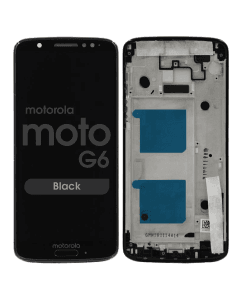 LCD Screen and Digitizer Assembly w/ Frame for Motorola Moto G6 (XT1925) (Black)