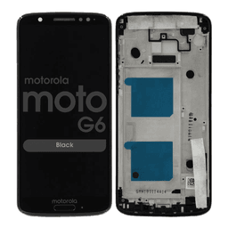 LCD Screen and Digitizer Assembly w/ Frame for Motorola Moto G6 (XT1925) (Black)