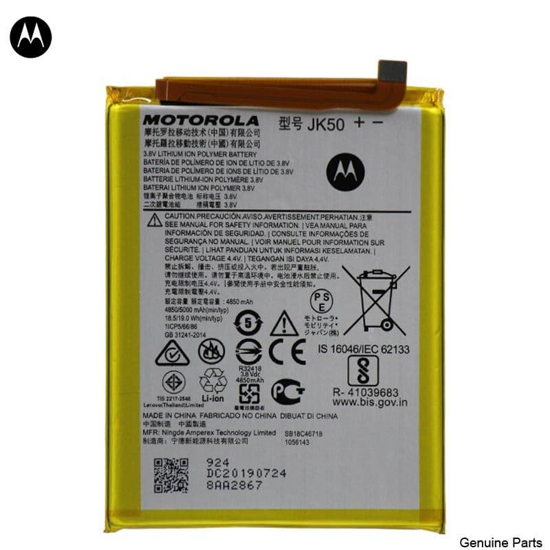 Genuine - Battery for Motorola G Power (XT2165 / 2022) / G Play (XT2093 / XT2271) / G9 Play (XT2083) / G Power (XT2117) / G7 Power (XT1955) / G7 Supra (XT1955-5) / One Power / E40 / G30 / Defy (XT2083-8) / E7 Plus / G10 (JK50)