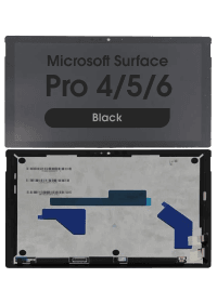 Refurbished - LCD Screen and Digitizer Assembly for Microsoft Surface Pro 4 (1724 / Version 2 (LP123WQ1) / 5 / 6 (No Frame) (Black)