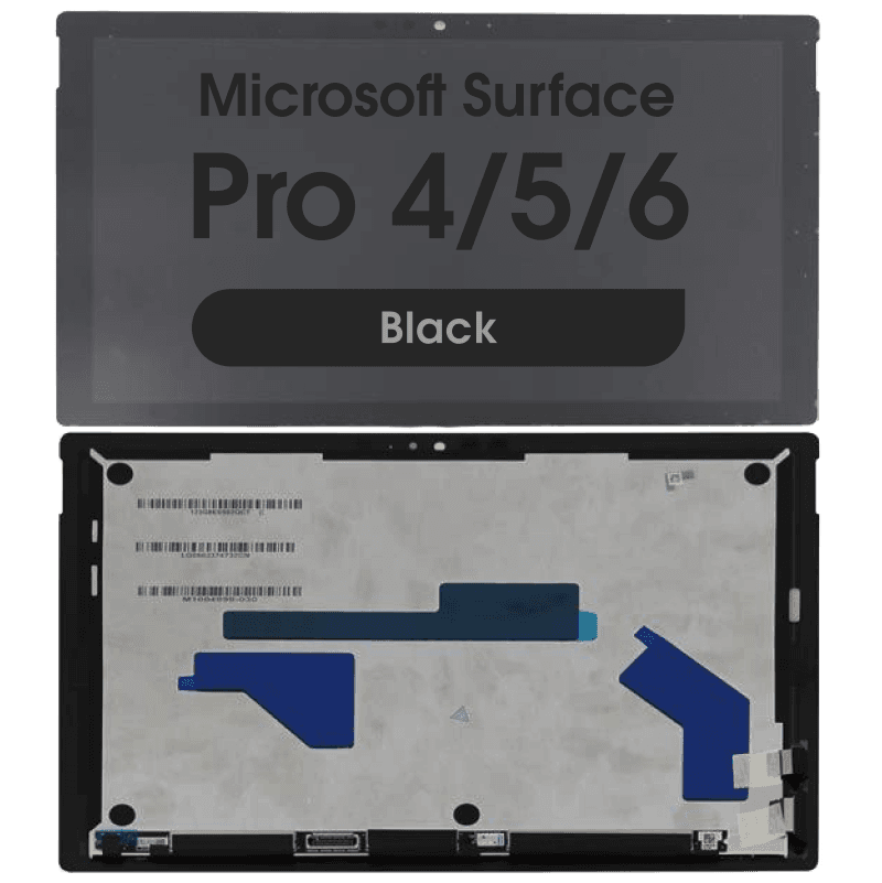 Refurbished - LCD Screen and Digitizer Assembly for Microsoft Surface Pro 4 (1724 / Version 2 (LP123WQ1) / 5 / 6 (No Frame) (Black)
