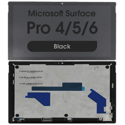 Refurbished - LCD Screen and Digitizer Assembly for Microsoft Surface Pro 4 (1724 / Version 2 (LP123WQ1) / 5 / 6 (No Frame) (Black)