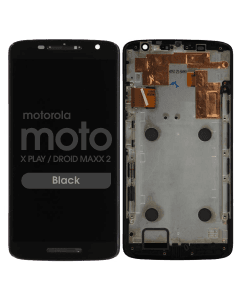 LCD Screen and Digitizer Assembly w/ Frame for Motorola Moto X Play / Droid Maxx 2 (Black)
