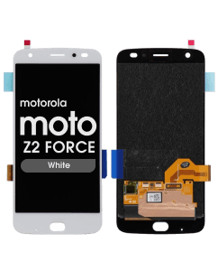 LCD Screen and Digitizer Assembly for Motorola Moto Z2 Force (XT1789) (No Frame) (White)