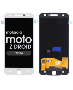 LCD Screen and Digitizer Assembly for Motorola Moto Z Droid (XT1650-01 / 03) (No Frame) (White)