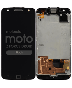 LCD Screen and Digitizer Assembly w/ Frame for Motorola Moto Z Force Droid (Black)