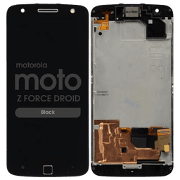 LCD Screen and Digitizer Assembly w/ Frame for Motorola Moto Z Force Droid (Black)