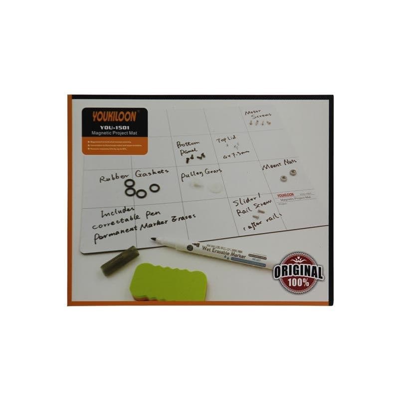 Blank Screw Project Magnetic Mat w/ Marker