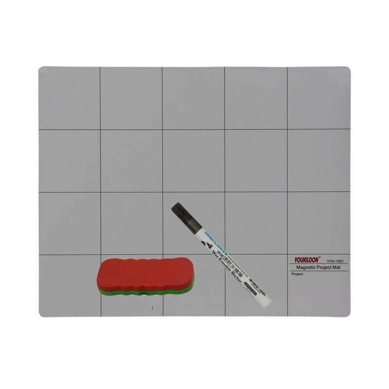 Blank Screw Project Magnetic Mat w/ Marker