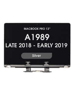 OEM Pull - LCD Screen and Digitizer Assembly for MacBook Pro 13" (A1989) (Late 2018 - Early 2019) (Grade B) (Silver) 