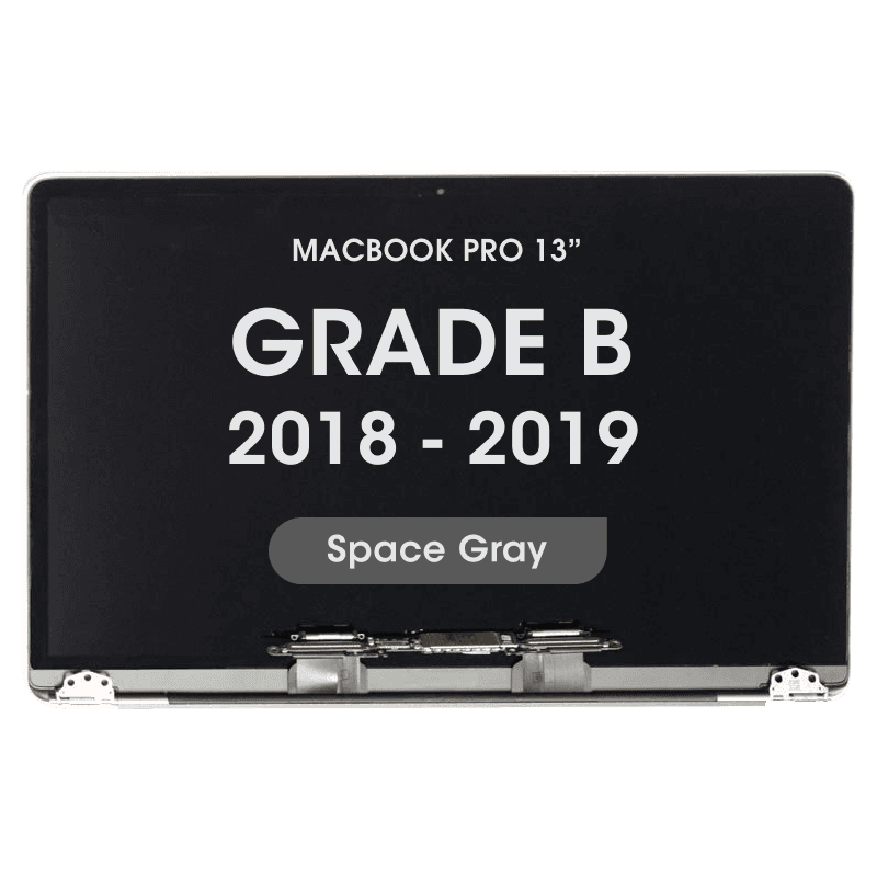 OEM Pull - LCD Screen and Digitizer Assembly for MacBook Pro 13" (A1989) (2018 - 2019) (Grade B) (Space Gray)