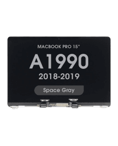 OEM Pull - LCD Screen and Digitizer Assembly for MacBook Pro 15" (A1990) (2018-2019) (Grade C) (Space Gray)