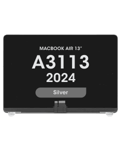 Premium - LCD Screen and Digitizer Assembly for MacBook Air 13" (A3113) (2024) (Silver)