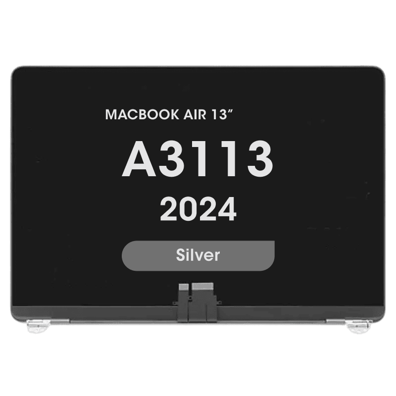 Premium - LCD Screen and Digitizer Assembly for MacBook Air 13" (A3113) (2024) (Silver)