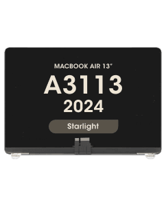 Premium - LCD Screen and Digitizer Assembly for MacBook Air 13" (A3113) (2024) (Starlight)