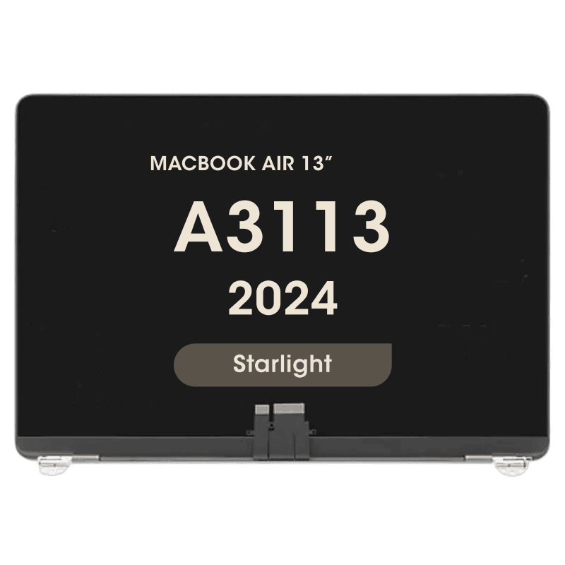 Premium - LCD Screen and Digitizer Assembly for MacBook Air 13" (A3113) (2024) (Starlight)