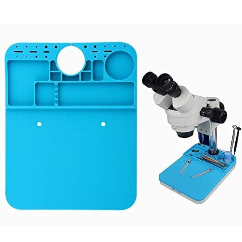 Blue Work Mat for Microscope Stand