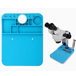 Blue Work Mat for Microscope Stand