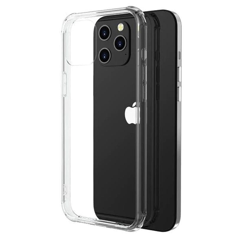 MyBat Pro - Sturdy Gummy Cover for iPhone 12 / 12 Pro (Highly Transparent Clear / Transparent Clear)