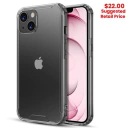 MyBat Pro - Sturdy Gummy Cover for iPhone 13 (Highly Transparent Clear / Transparent Clear)