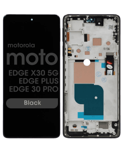 Refurbished - LCD Screen and Digitizer Assembly w/ Frame for Motorola Edge X30 5G (XT2201-2/6 / 2021) / Edge Plus (XT2201-4 / 2022) / Edge 30 Pro (XT2201-1 / 2022) (Black)