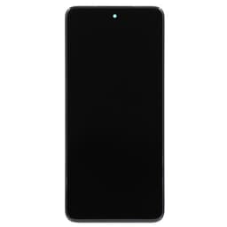 Service Pack - OLED Screen and Digitizer Assembly w/ Frame for Motorola Moto G82 (XT2225-1 / 2022) (Black)