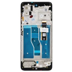Service Pack - OLED Screen and Digitizer Assembly w/ Frame for Motorola Moto G82 (XT2225-1 / 2022) (Black)