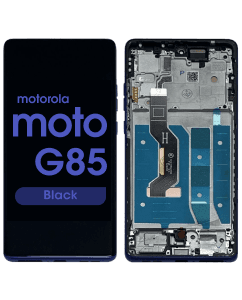 Refurbished- OLED Screen and Digitizer Assembly w/ Frame for Moto G85 (XT2427 / 2024) (Cobalt Blue)