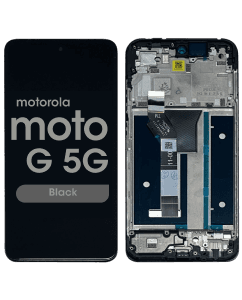 Refurbished - LCD Screen and Digitizer Assembly w/ Frame for Moto G 5G (XT2513 / 2025) (Black)