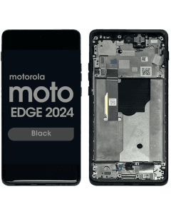 Refurbished - OLED Screen and Digitizer Assembly w/ Frame for Moto Edge (XT2405 / 2024) (Black)